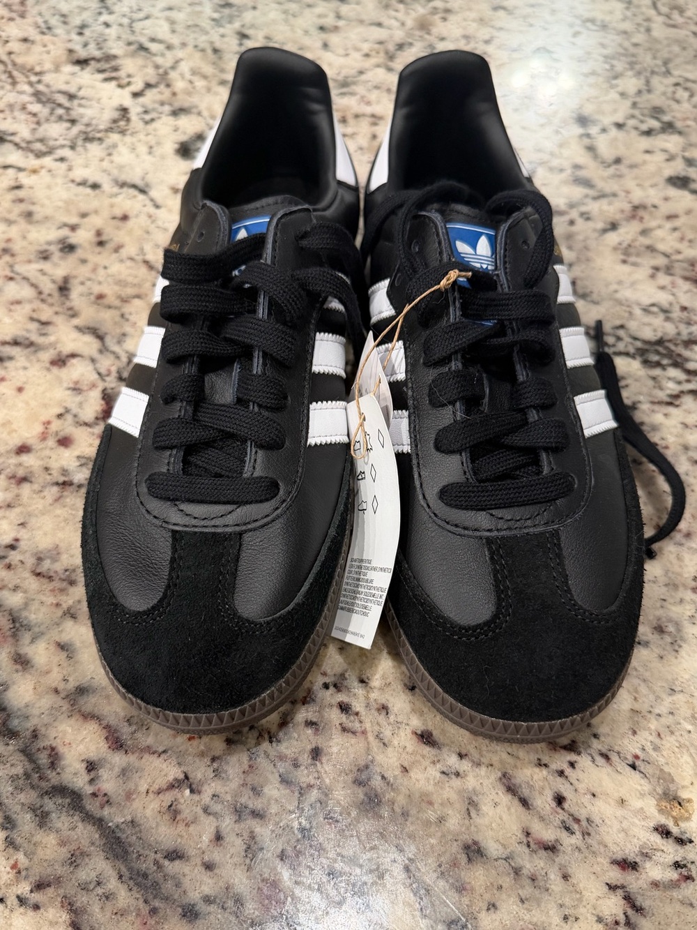 New Black & White Adidas Samba Youth Size 7